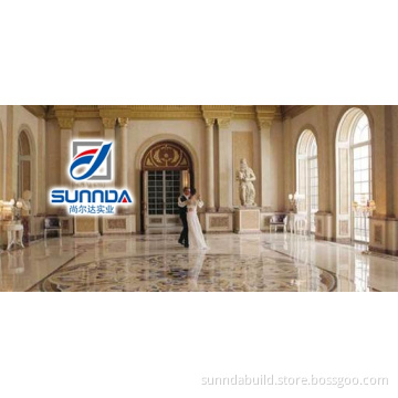 commercial grade ivory marble 60*60 sitting room glazed fully polished porcelain floor tiles
